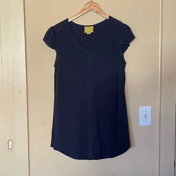 blue tunic blouse flowy top - Picture 1 of 9